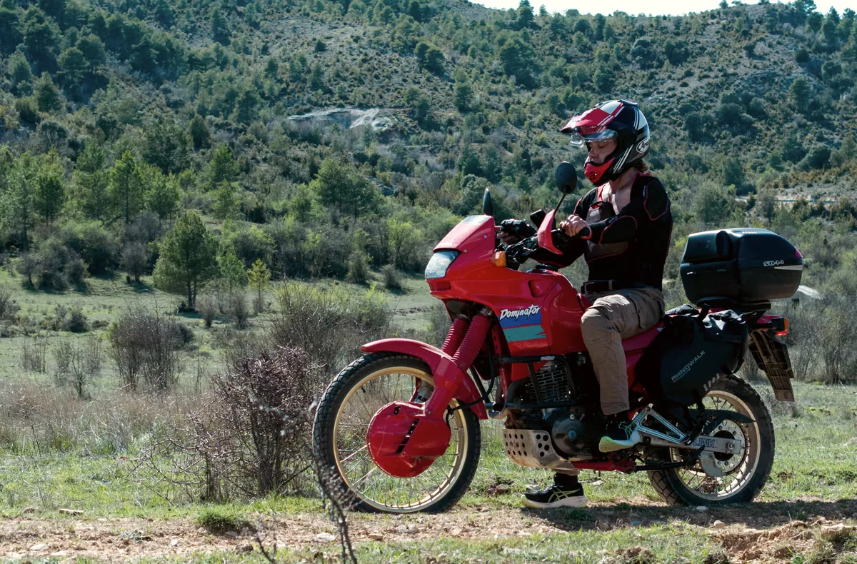 Rider in the Spanish hills